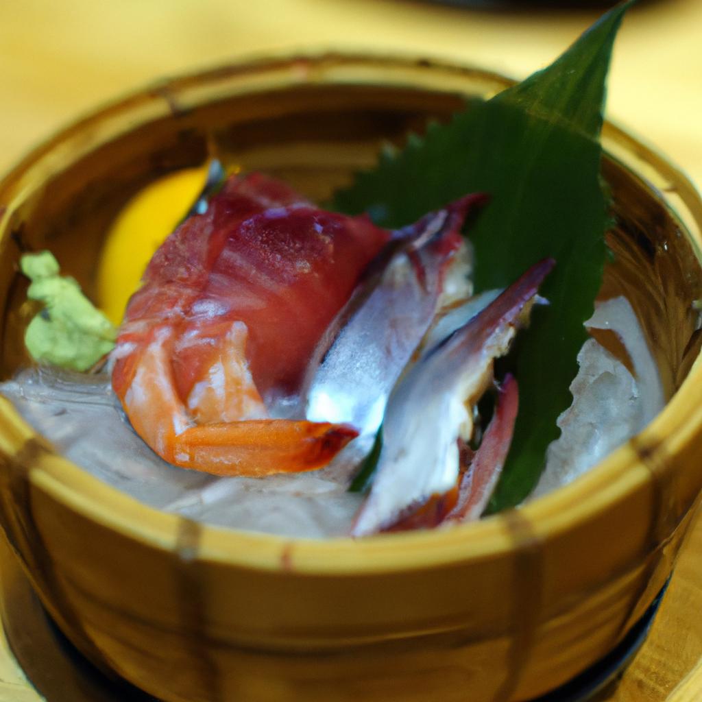 新鮮な海鮮料理