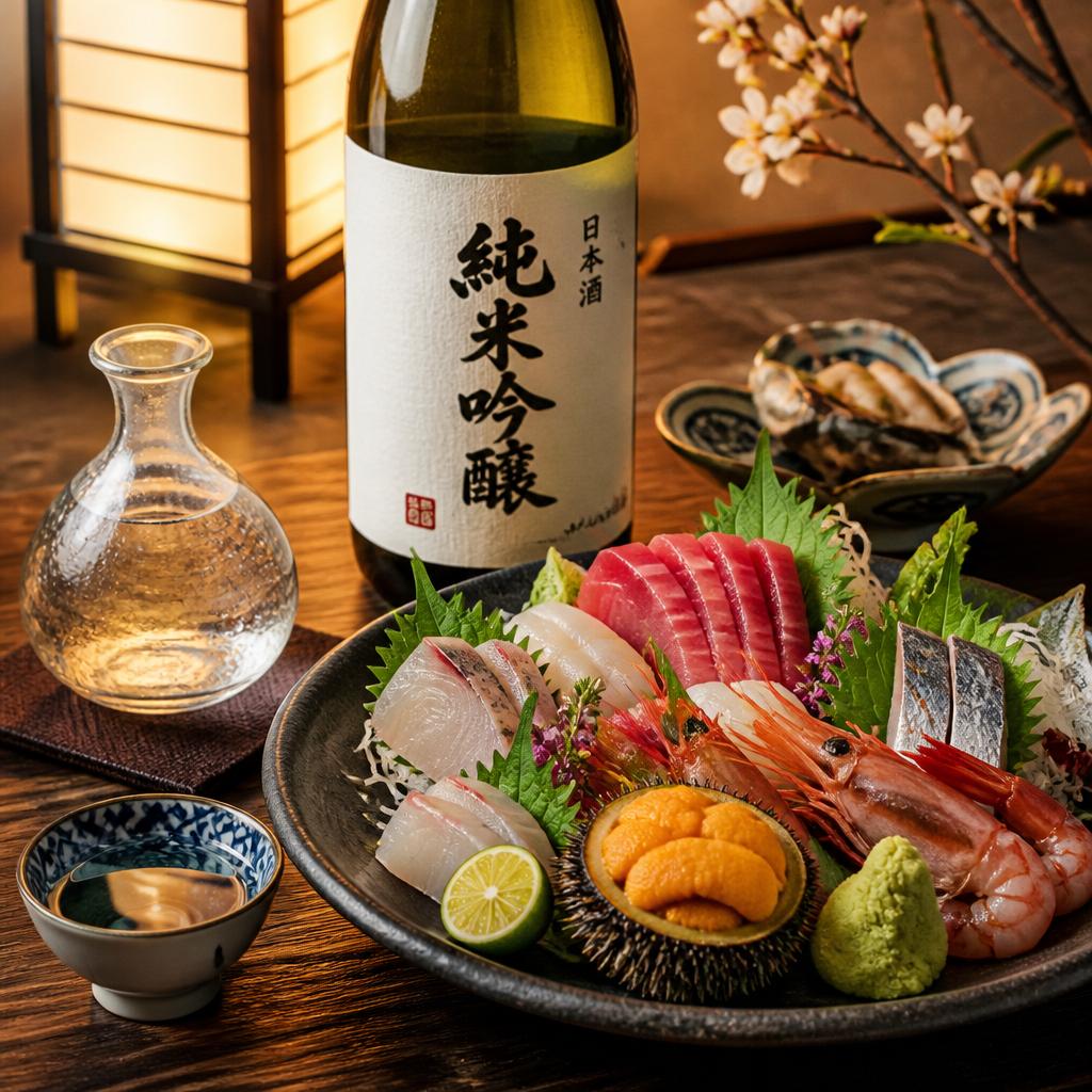 心温まる日本酒と旬の海鮮