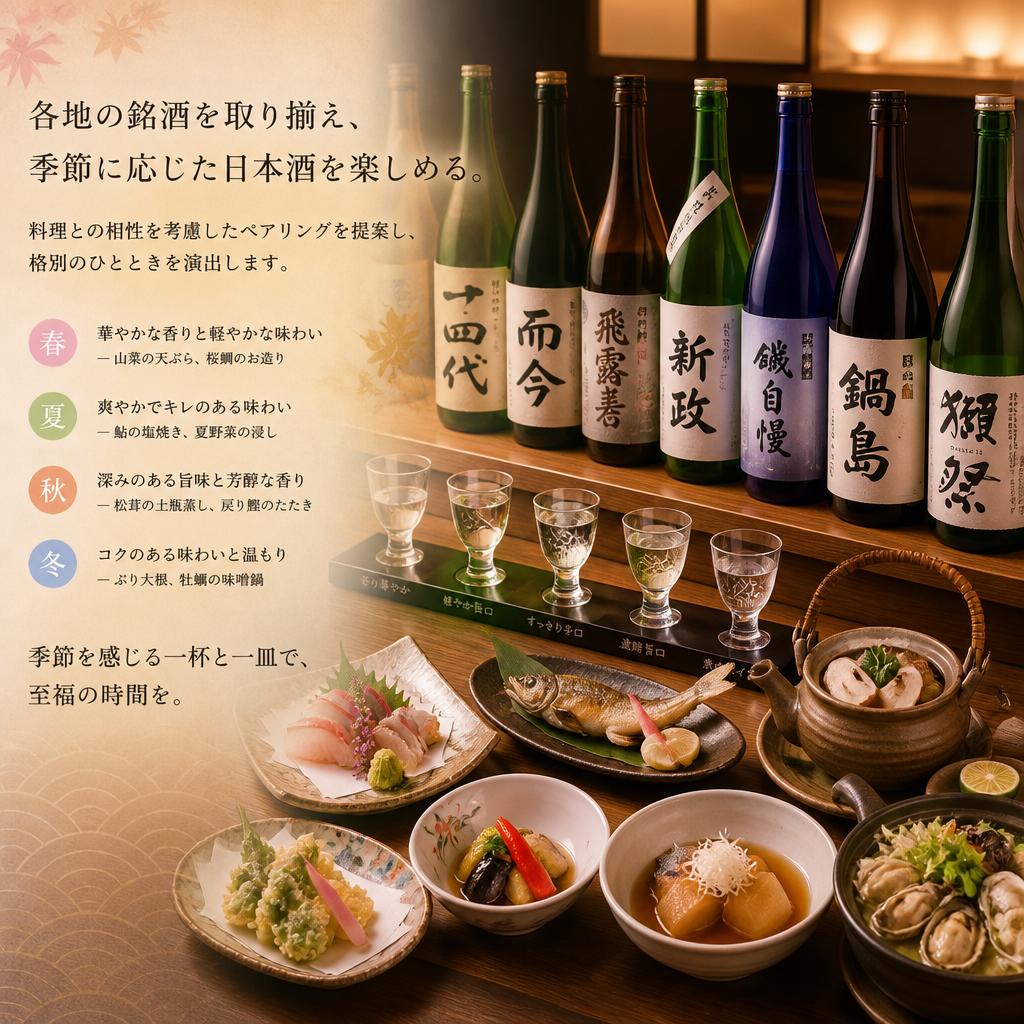日本酒との絶妙な相性