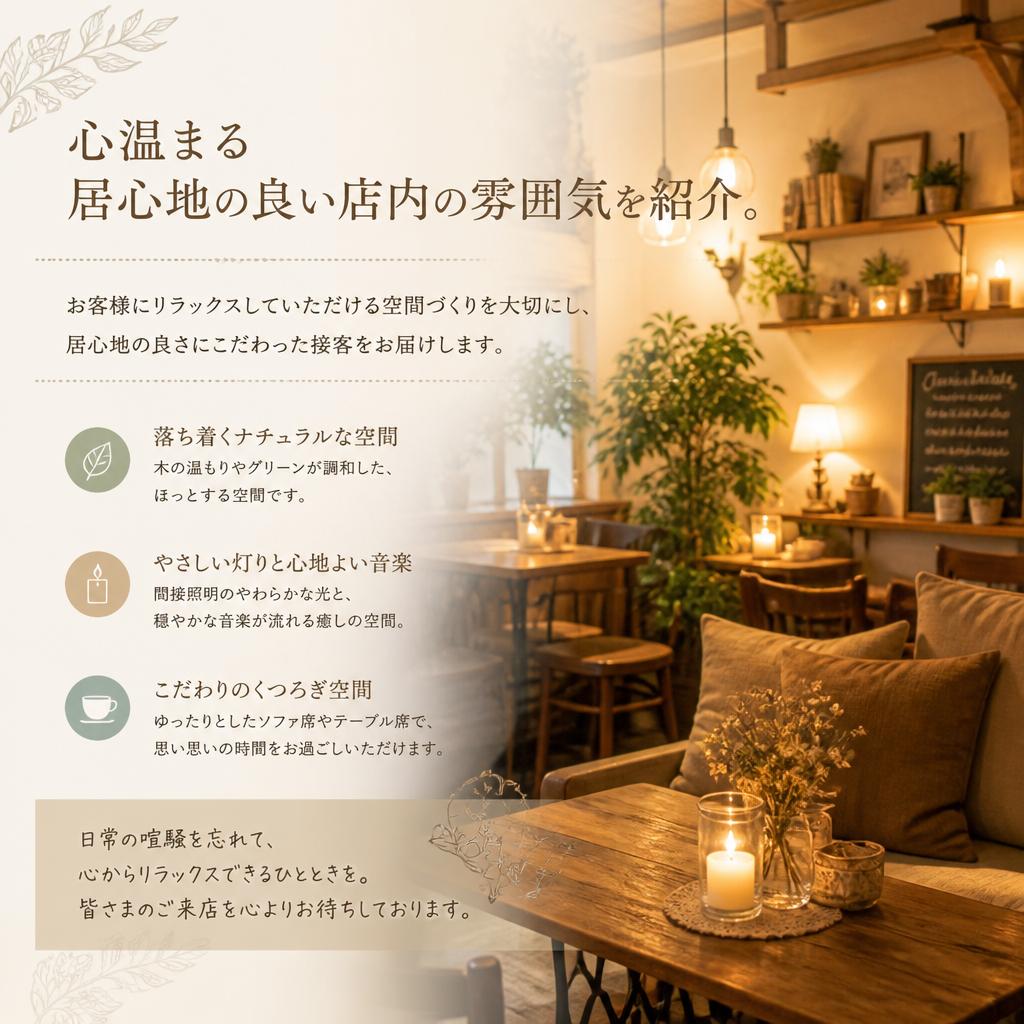 アットホームな空間
