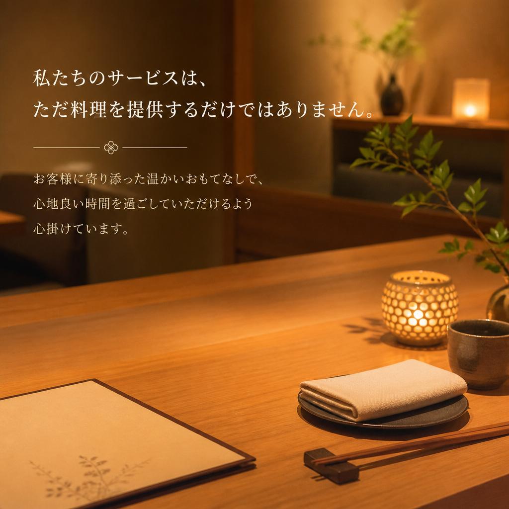 心温まるおもてなし