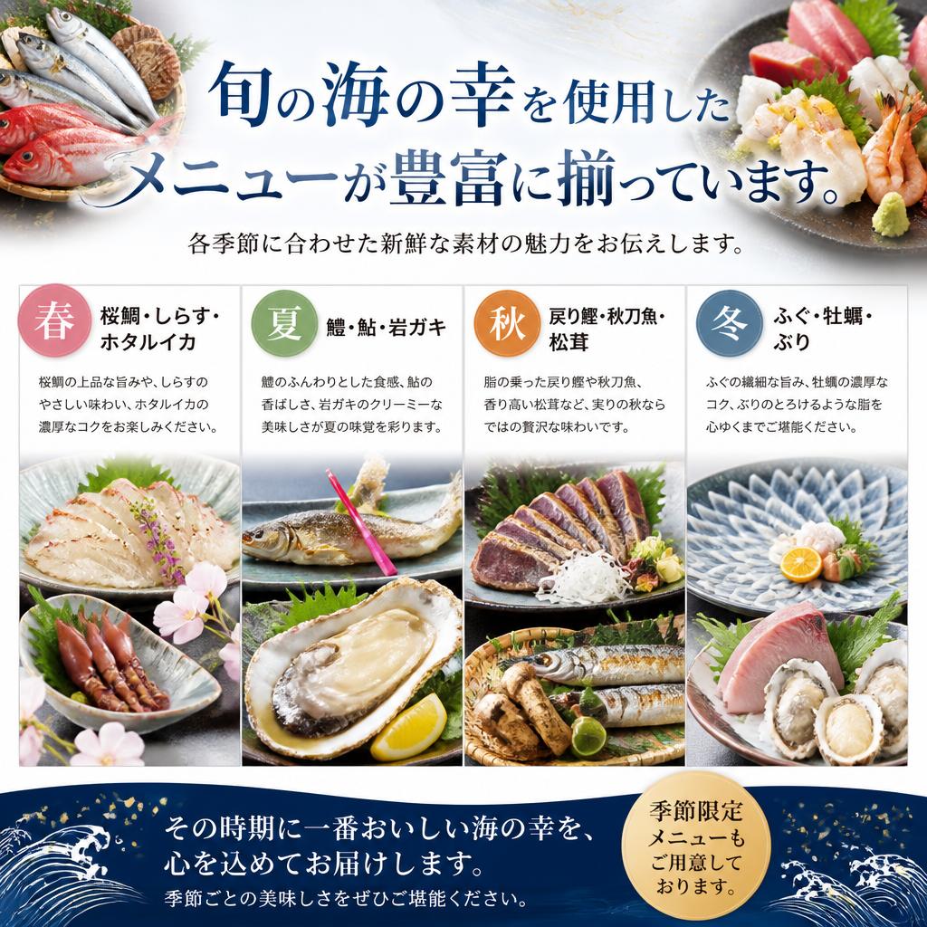 季節の海の幸