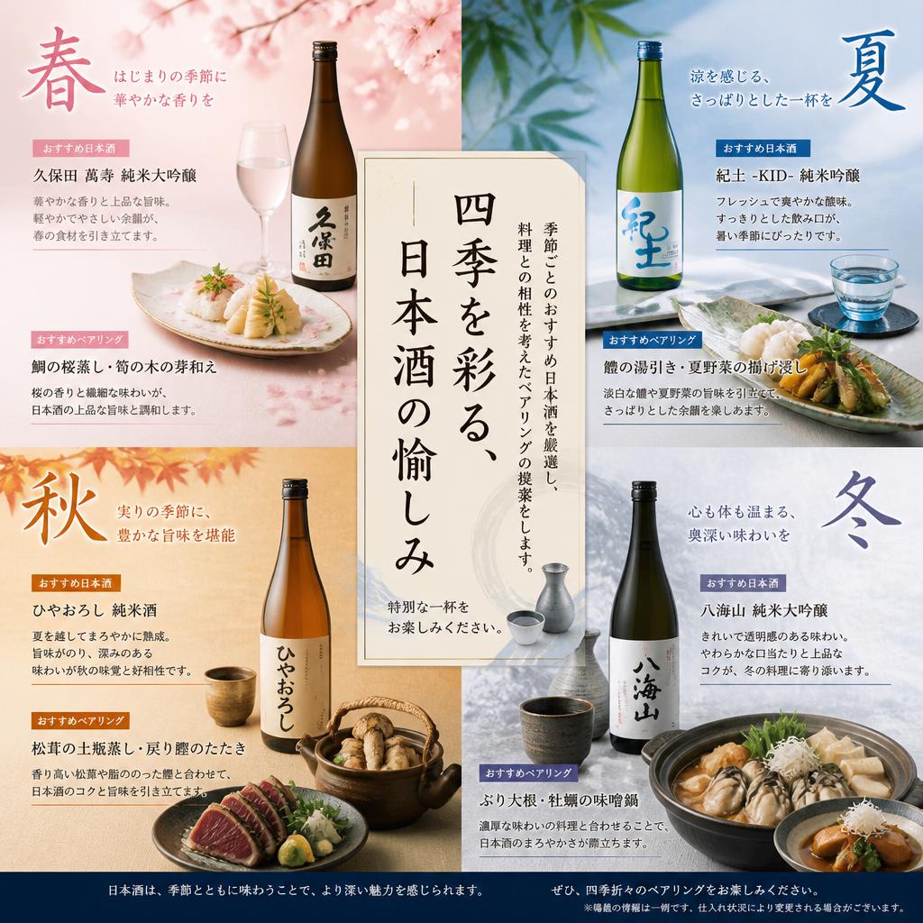 厳選日本酒とのペアリング