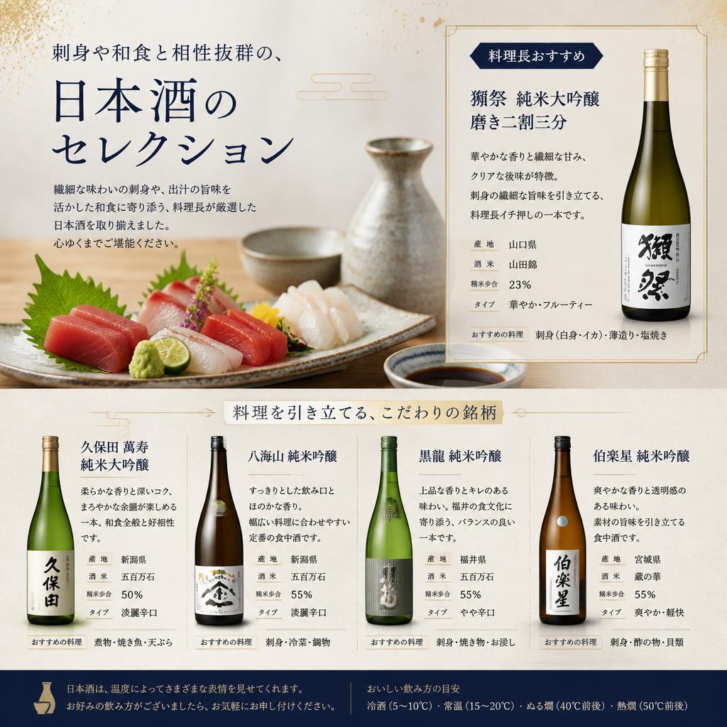 日本酒とのペアリング