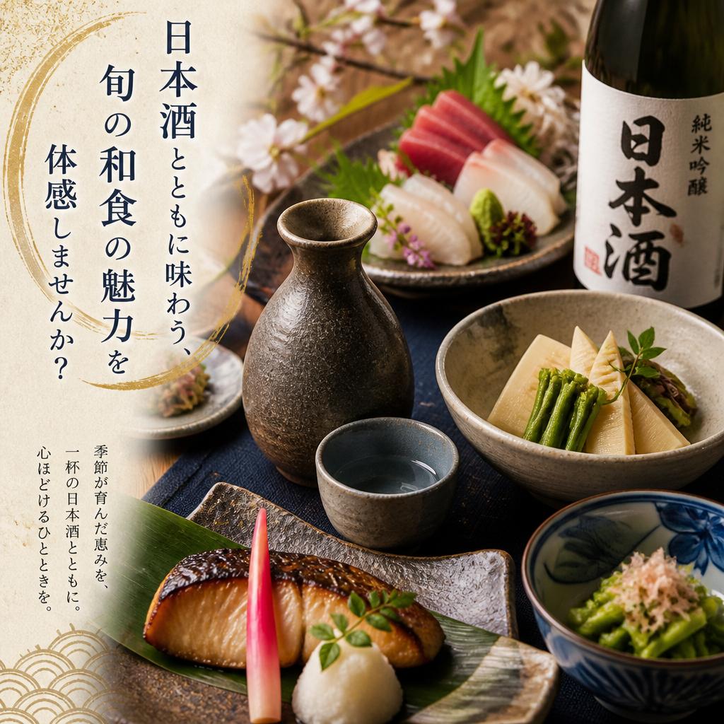 日本酒とともに味わう、旬の和食の魅力を体感しませんか？