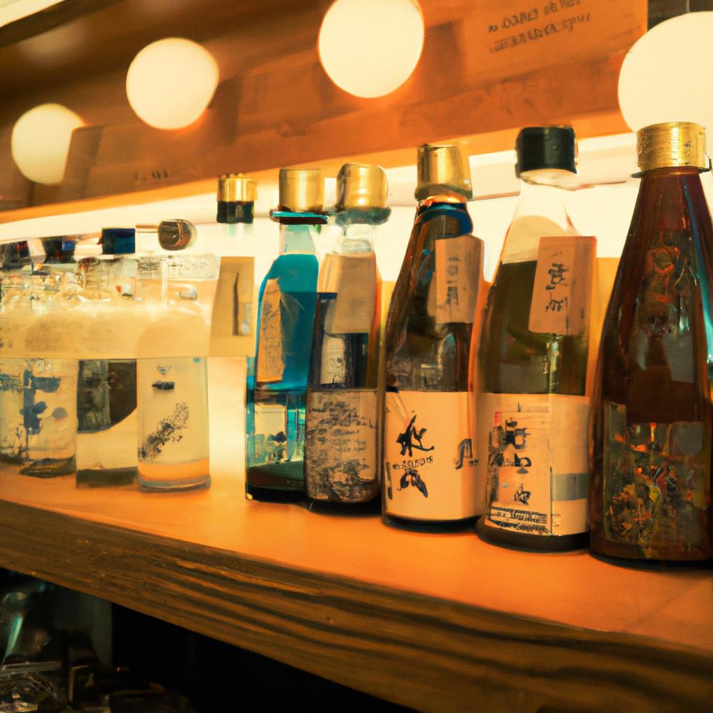 厳選された日本酒のラインナップ