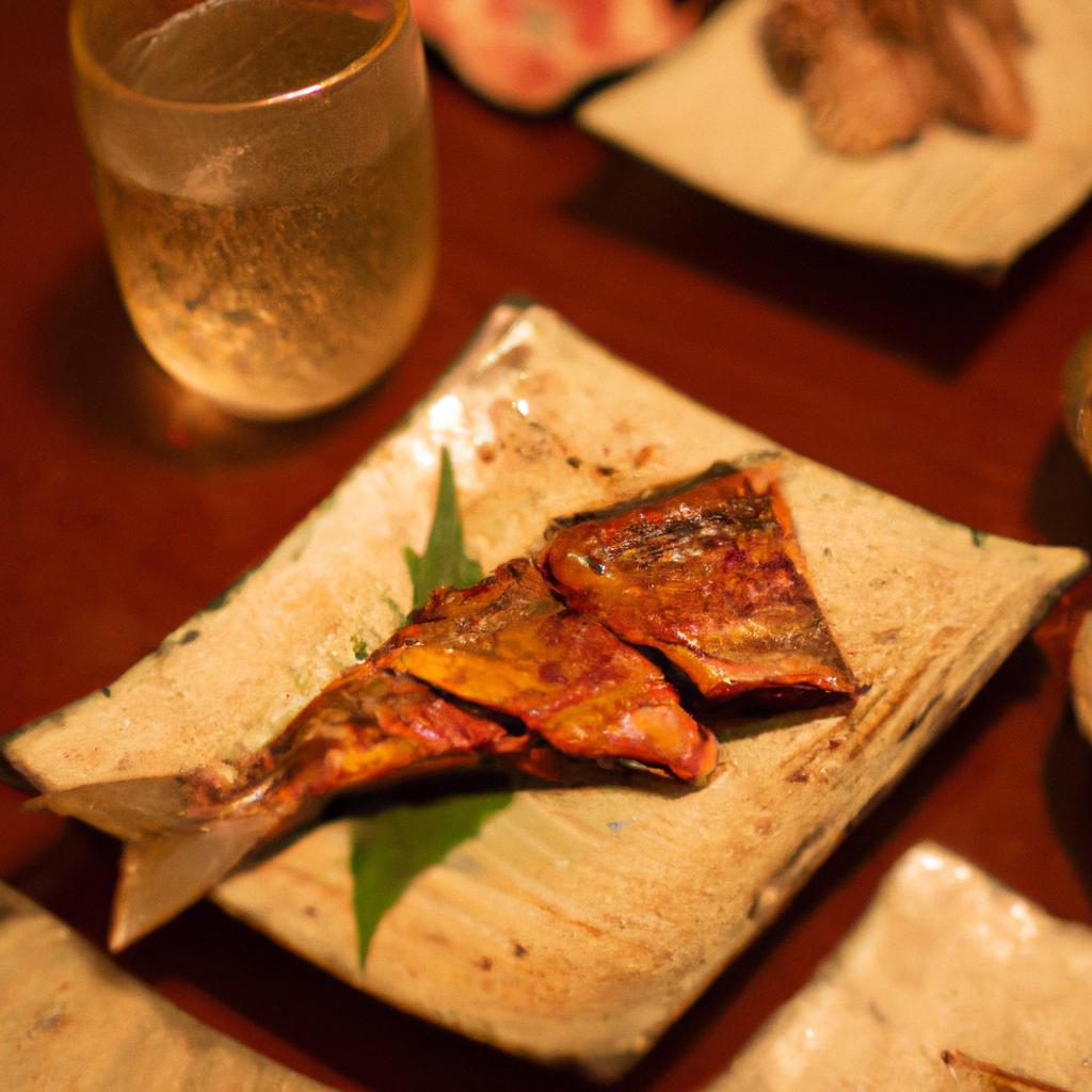 旬の食材を使った季節料理で楽しむ、地元の地酒とともに。